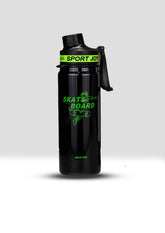 Sports Vacuum Water Bottle – Silver Stainless Steel for Boys